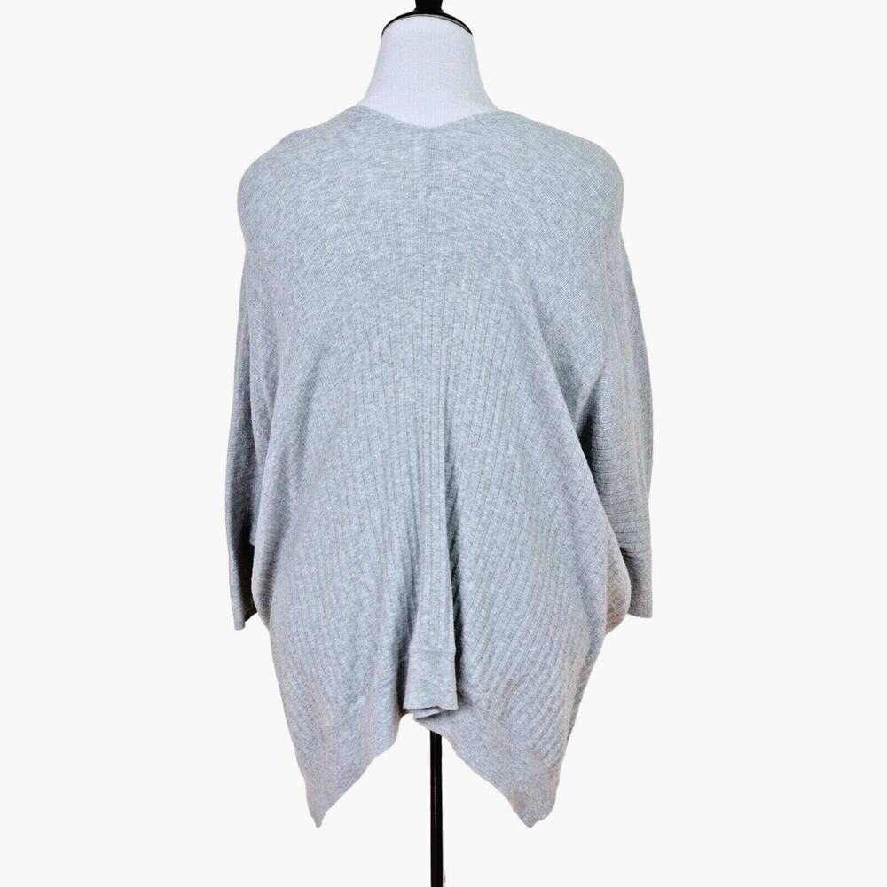Cabi Size M Watson Pullover Sweater 5451 Double V Neck Light Gray - Picture 5 of 10